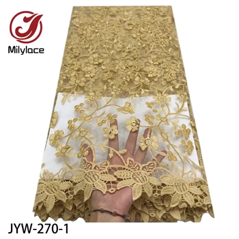 

2020 African Lace Fabric High Quality French Lace Fabric Embroidery Tulle Lace Fabric for Wedding JYW-270