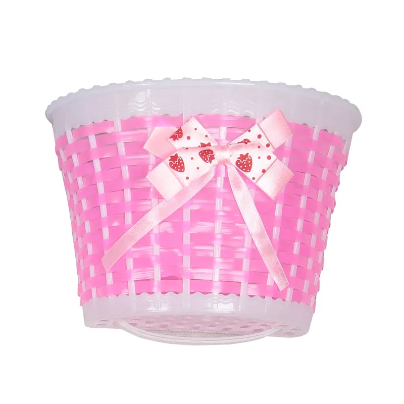 Manufacturers Direct Selling Hand-woven Children Bicycle Scooter Frog Car Plastic Weaving Basket