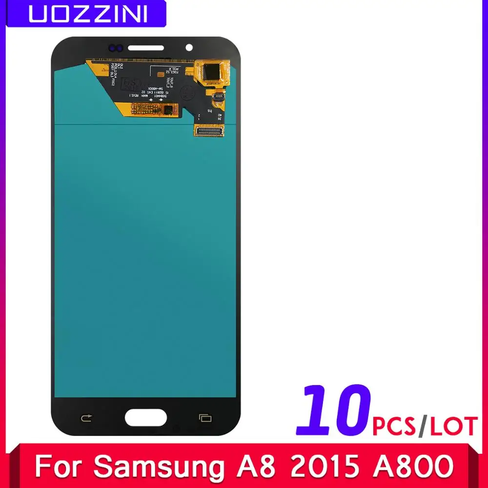 

10 Pcs/Lot Super Amoled Lcds For Samsung Galaxy A8 A800 A8000 A800F 100% Tested LCD Display Touch Screen Digitizer Assembly