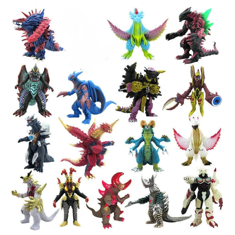 

16-27cm ultraman soft glue monster tuba Five King Yamata no Orochi joints can move and other 20 kinds of children ultraman toys