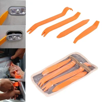 

4pcs Car Radio Door Body Clip Panel Trim Dash Audio Plastic Removal Pry Tool Kit