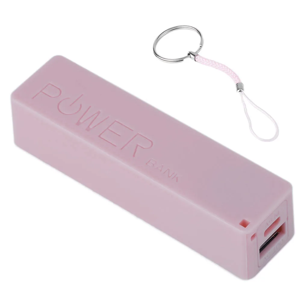 

New 2600mAh Portable Size No Battery Powerbank 1*18650 Battery External Backup Battery Charger Power Bank Case For Smart Phone