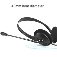 3.5mm Wired Gaming Earphone Headphone With Microphone 3.5mm Plug MIC VOIP Headset Skype for PC Computer Laptop 2