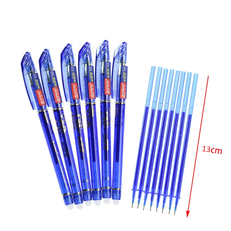 

Erasable Pen Refillable Refill Set 0.5mm Needle Erasable Refill Pen Magic Pen Multicolor Ink Stationery School Writing Gift Tool