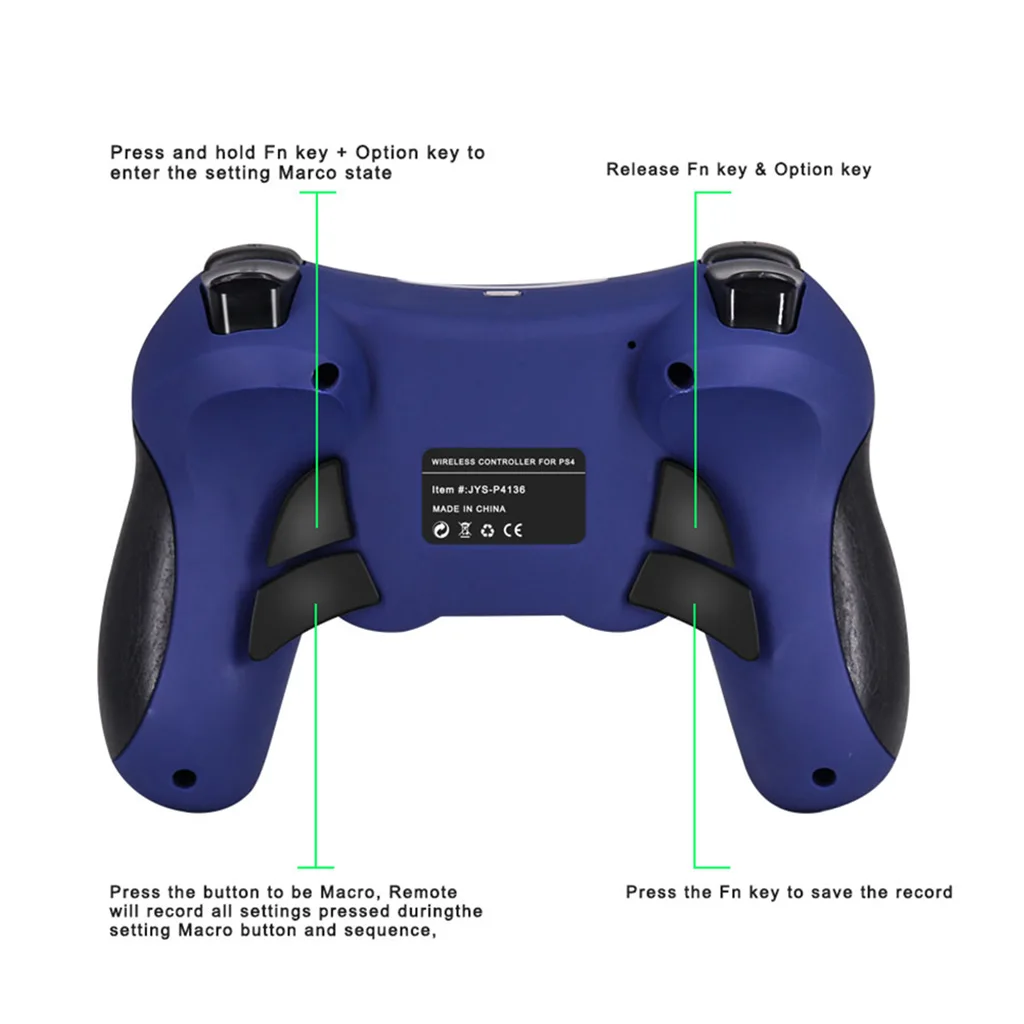 Беспроводной Bluetooth геймпад двойной вибрации игровой контроллер для playstation 4 Сенсорная панель джойстика для любителей игр поставки