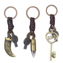Дешево! Брелок idea брелок кошелек Почтальон Сумка Рюкзак Подвеска Сплав Модель брелок для ключей ретро кожаный плетеный Канат