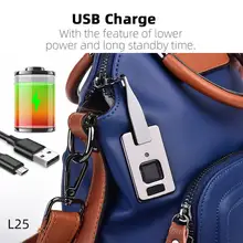 L25 отпечаток пальца Замок зарядная сумка умный без ключа портативный рюкзак Противоугонный биометрический замок сумка с светодиодный светильник