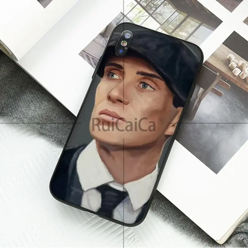 Ruicaica Томас Шелби Peaky bliners Мягкий силиконовый чехол для телефона iPhone 5 5Sx 6 7plus 8 8Plus X XS MAX XR 11 11pro max