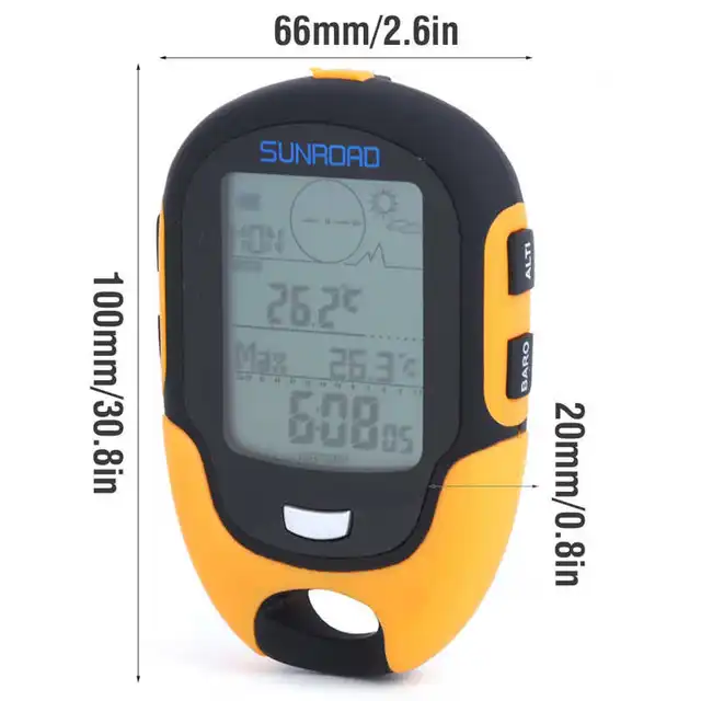 SUNROAD FR500 FR510 Handheld GPS Navigation Receiver Portable Handheld Digital Altimeter