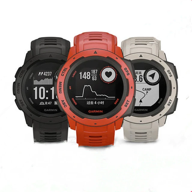  Garmin Instinct, Rugged Outdoor Watch with GPS, Features  Glonass and Galileo, Heart Rate Monitoring and 3-Axis Compass, Graphite :  Electronics