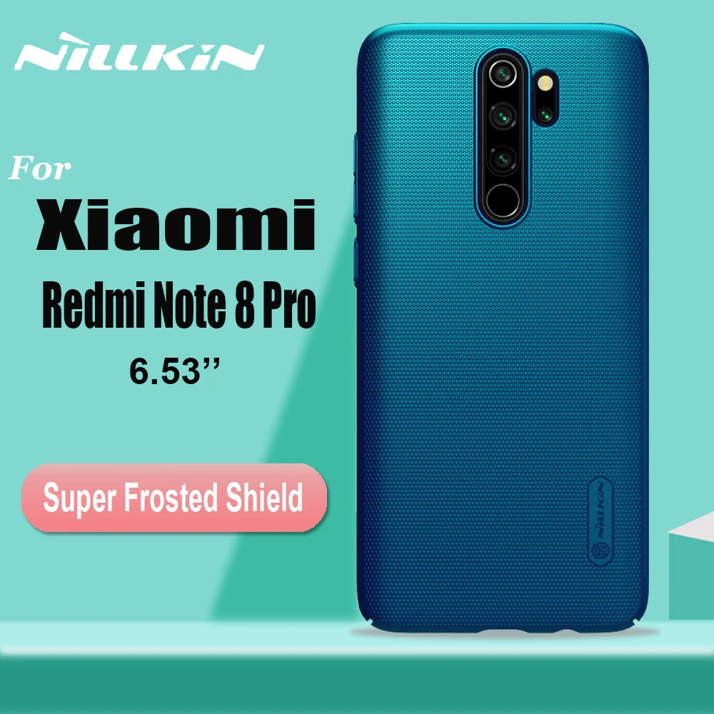 

Redmi Note 8 Note8 Pro 6.53'' Case Frosted Shield Cover Nillkin Hard PC Phone Full Cover Cases for Xiaomi Redmi Note 8 Pro Case