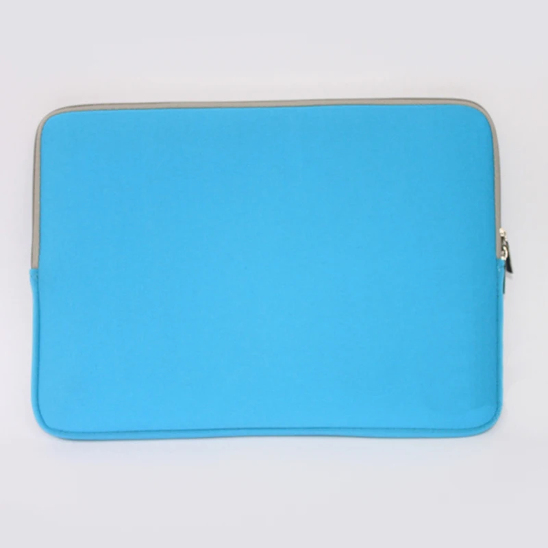 Light blue Сумка для ноутбука, сумка для планшета, сумка для ноутбука, чехол для ноутбука, сумка для компьютера, одноцветная сумка для ноутбука на молнии, сумка для ноутбука, Модный чехол для ноутбука - Цвет: Light blue