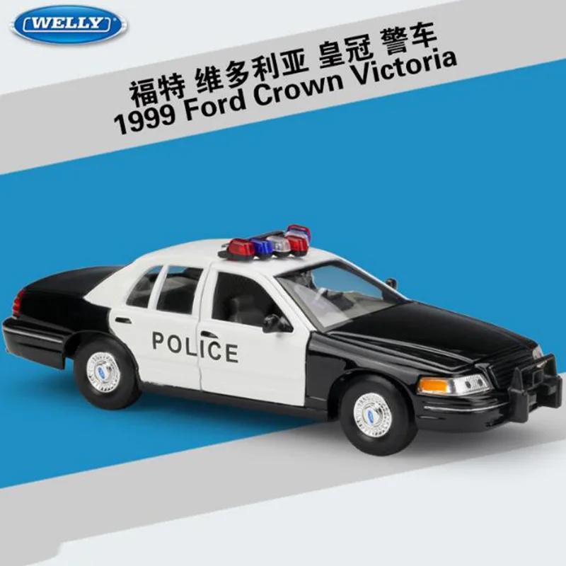 1/24 масштаб металлического сплава литья под давлением 1999 Ford Crown Victoria Нью-Йорк Такси автомобиль фургон модель игрушки для коллекции подарки для детей