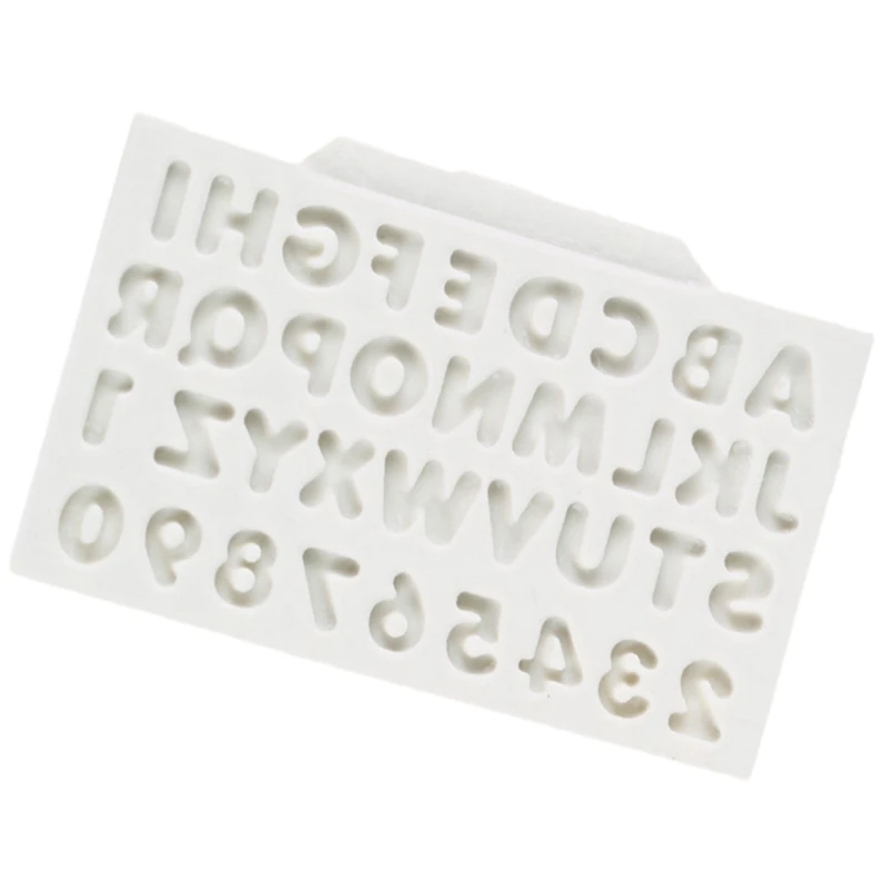 HHO-3D Diy Инструмент Силиконовые буквы алфавит для торта плесень помадка Декор