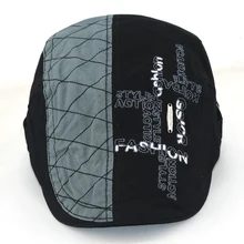 Шапка-берет с вышитыми буквами, хлопковые регулируемые модные береты на осень и зиму, Кепка унисекс в стиле хип-хоп