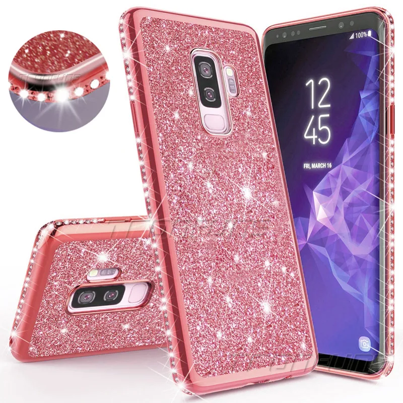 3D Алмазный блестящий чехол для Samsung Galaxy A50 A30 A20 A10 A70 A80 A40 A20E 2019 A 50 мягкий из ТПУ со