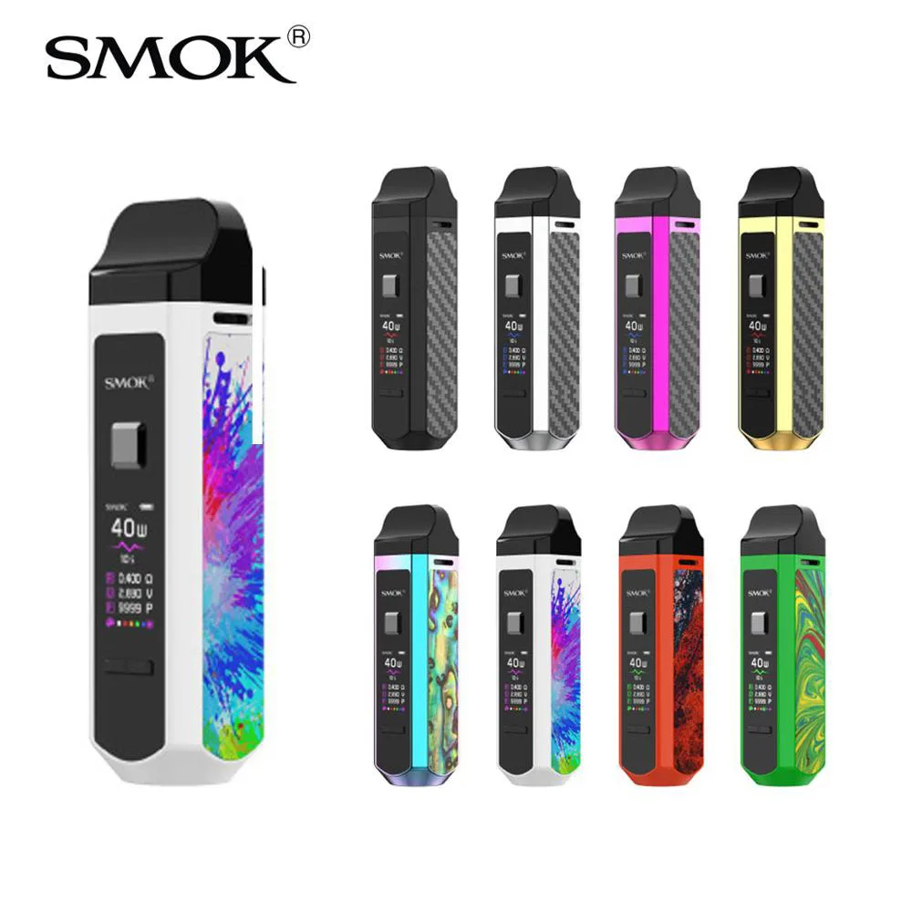 

SMOK RPM40 Kit With 1500mah Battery 4.3ml Cartridge RPM Mesh Coil Nord Pod Electronic Cigarette Vape kit