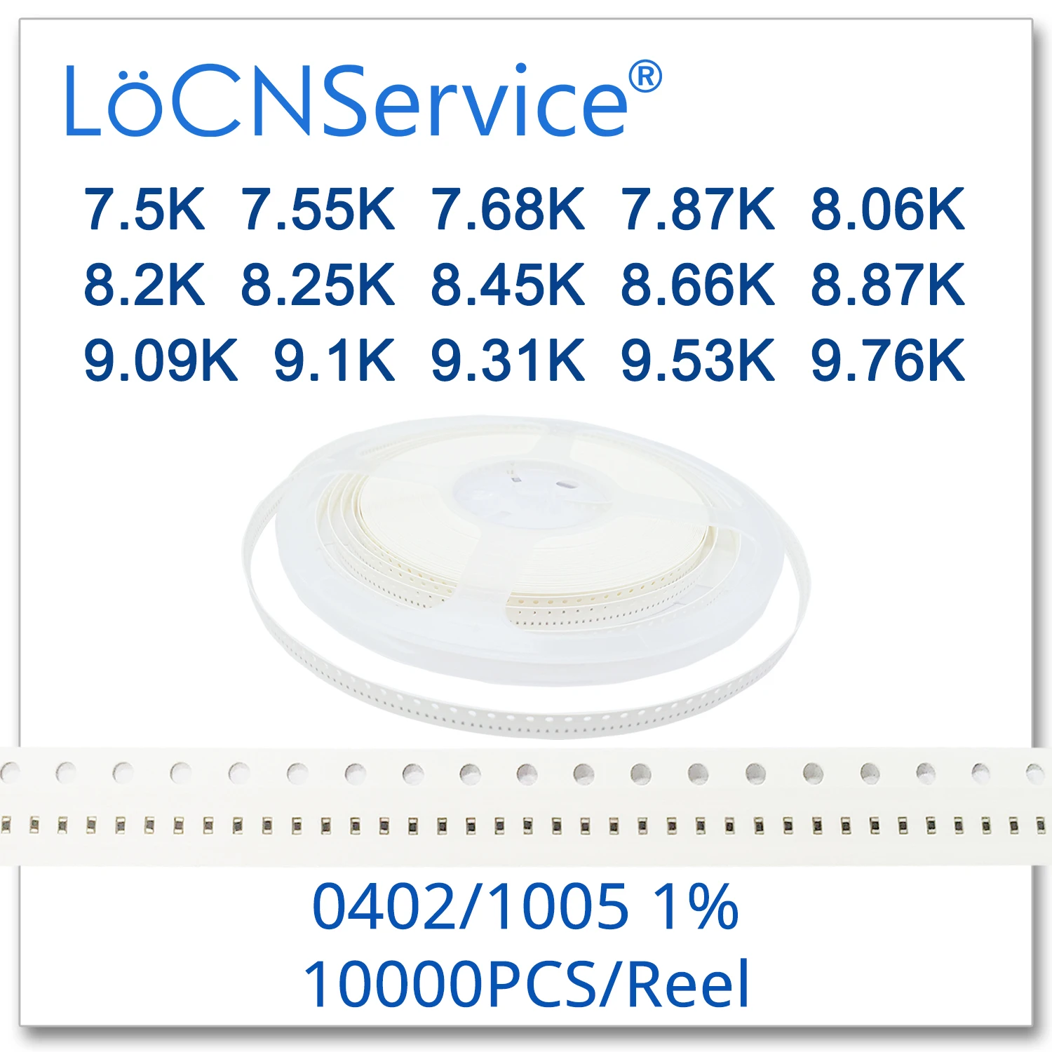 LoCNService 0402 1% 10000 шт. 7 5 K 55 68 87 8 06 2 25 45 66 9 09 1 31 53 76 резисторов | Электроника