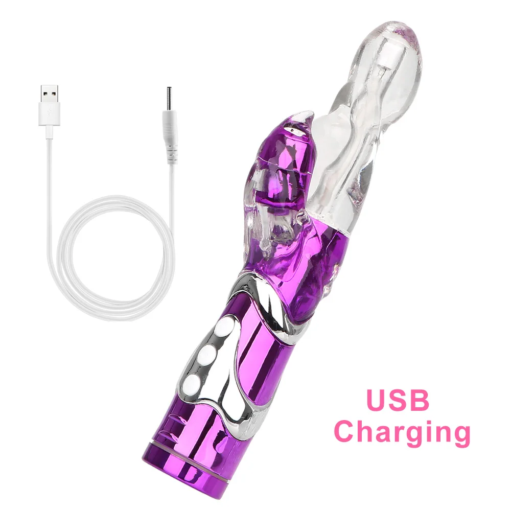 8 Speeds Klitoris Massager Vibrerande Dildo Vuxenprodukter Silikon G Spot Rabbit Vibrator Masturbat_voghion.com