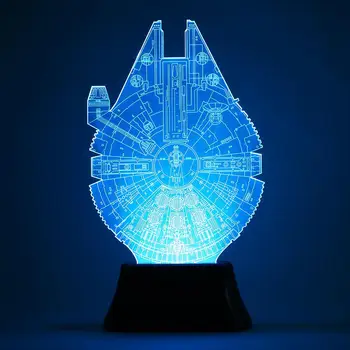 

Christmas Gift Night Light Color Changing 3D Bedroom Glowing Lighting Movie Lamp