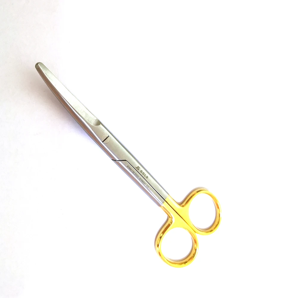 

14.2cm T.C Mayo scissors Sharp Curved Blade Reuseable Golden Handle stainless steel Scissors surgical instruments
