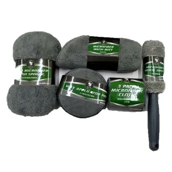 

9pcs Portable Tool Set Car Wash Combination Household Car Wash Towel Car Mop Dust Brush Car Cleaning Products Car