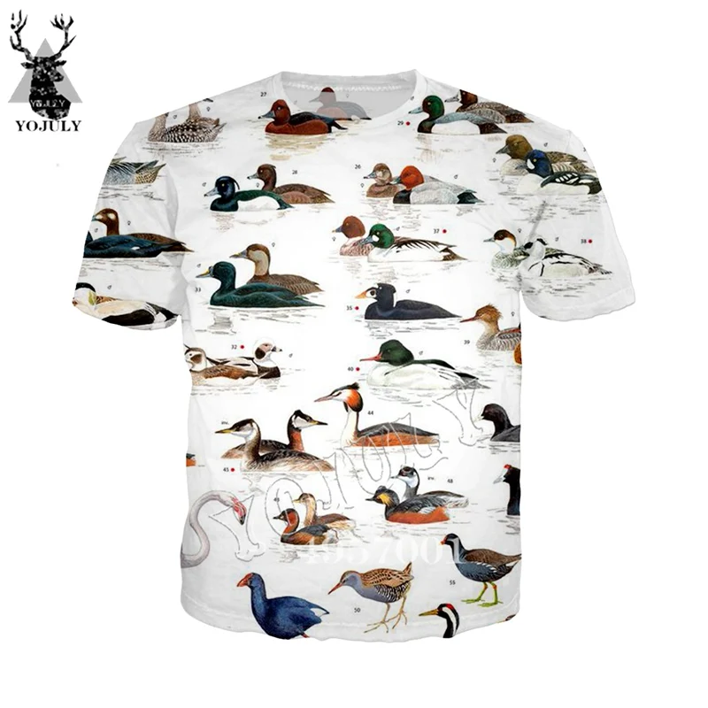 Adult Casual tshirt Short-Sleeved Women Pullover Tee Top Clothing Novelty Streetwear Men T-Shirt Little Bird 3D Printing t shirt (4)