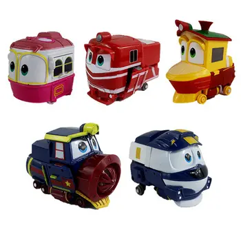 

Anime Robot Train Cartoon Juguetes PVC Model RT Car Robot Trains Alf Transformation Anime Action & Toy Figures