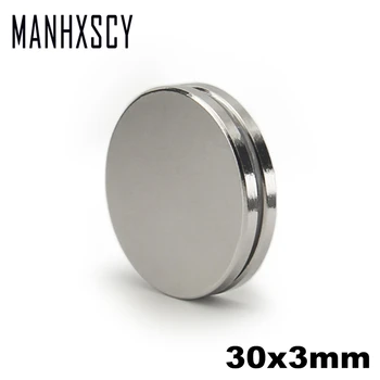

20pcs Neodymium N35 Dia 30mm X 3mm Strong Magnets Tiny Disc NdFeB Rare Earth For Crafts Models Fridge Sticking magnet 30x3mm