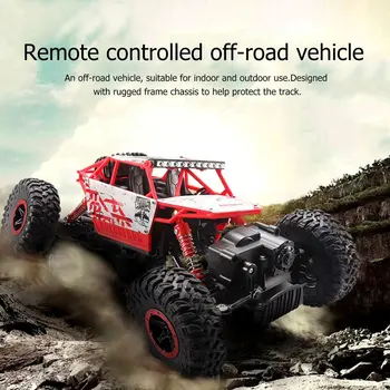 

Rock Vehicle Crawling Four Wheels Car Toy Bigfoot Remote Control Ascending Auto Model Toy HB-P1801-1:18 EU Plug