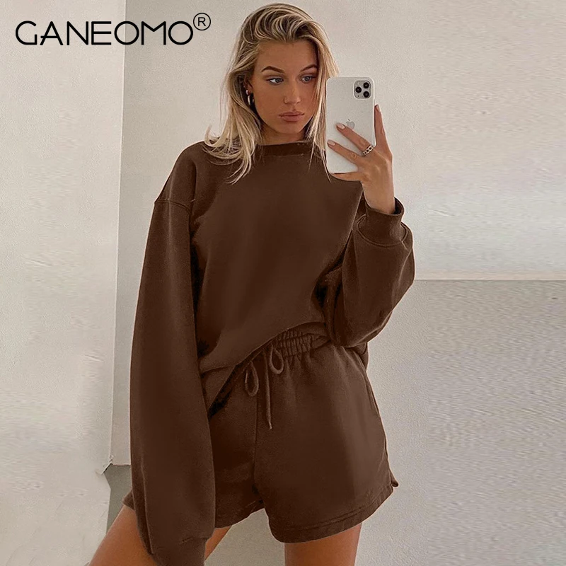 Женский спортивный костюм из двух предметов Свитшот Y2K повседневные