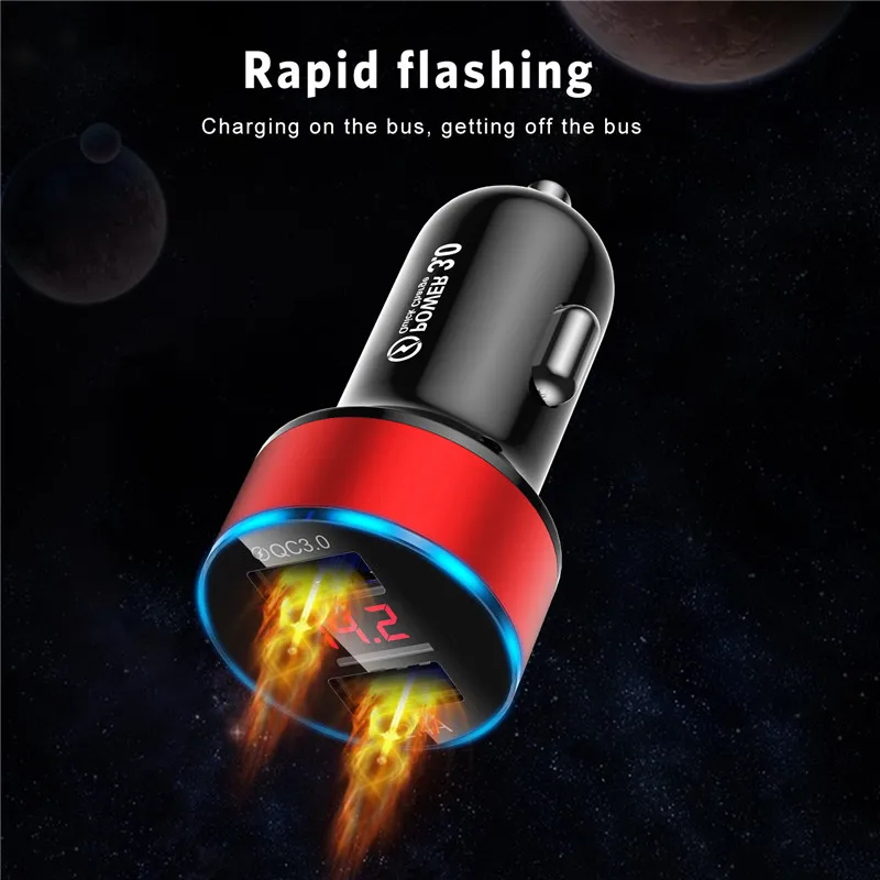 Phone Charger Car Charger USB Adapter For iPhone 24V 3A Mini Dual USB