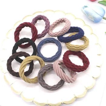 

60/40 Pcs Durable Seamless Cotton Hair Ties Elastic Hair Ties Ponytail Holders No Crease Hair Bands for Ladies Girls
