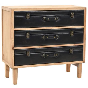 

vidaXL Drawer Cabinet Solid Fir Wood 80x36x75 cm