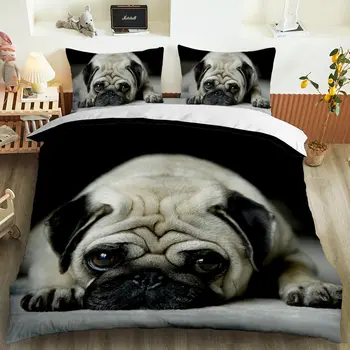 

Animal 3d cute dog custom bedding set quilt cover pillowcase 3pcs twin designer designer bedding luxury