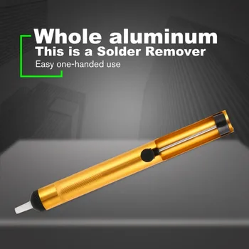 

Aluminum Metal Desoldering Pump Suction Tin Gun Soldering Sucker Pen Removal Vacuum Soldering Iron Desolder Hand Welding Tools