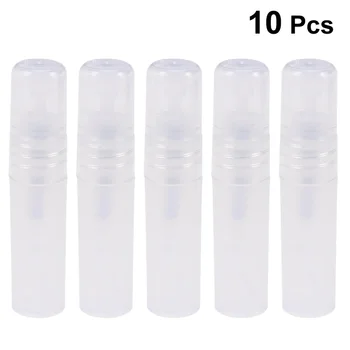 

10pcs 3ML Perfume Bottles Transparent Refillable Portable Empty Containers Spray Bottles