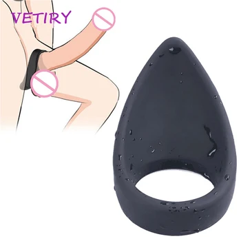 VETIRY Silicone Penis Ring Sex Toys for Men Erection Penis Enlargement Delay Ejaculation Prostate Massage Cock Ring Scrotum Bind 1
