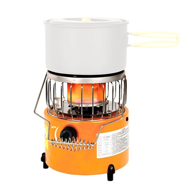 2 In 1 Portable Camp Gas Stove Safe Single Burner Room Heater For Tent  Camping Stove Heating Barbecue Stove Household - AliExpress