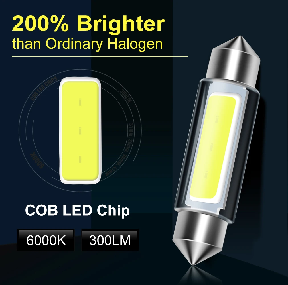 10pcs C5W Led C10W ���� ���� ���׸��� ���� 31mm 36mm 39mm ���� �ڵ��� ��� ���� ���� �� �ڵ� ���� 12V 6000K
