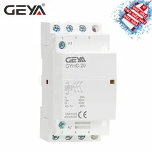 GEYA GYHC Din Rail 3P 20A 3NO 220 В контактор переменного тока бытовой автоматический Управление 50/60Hz