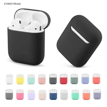 

Soft Silicone Cases For Apple Airpods 1/2 Protective Bluetooth Wireless Earphone Cover For Apple Air Pods Charging Box Bags