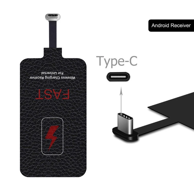 5 В/2 а 10 Вт Qi Беспроводное зарядное устройство приемник для зарядного устройства Pad Coil type C USB-C для Xiaomi samsung huawei type-C быстрое зарядное устройство s