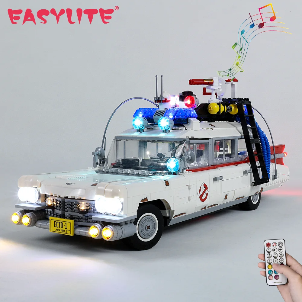 EASYLITE LED Light Kit For 10274 Creator Ghost Busters ECTO-1 Not Inlclude The Block Model briksmax led light up kit for 42098 car transporter not include model