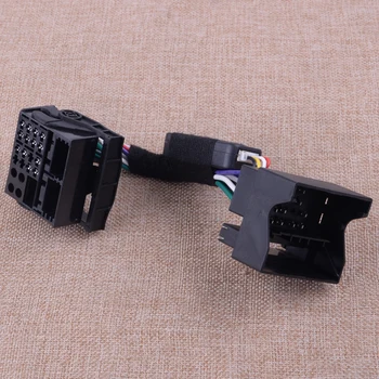 

CITALL Car RCD330 RCD510 Fixed Battery Emissions Quadlock Adapter Cable Auto Fit for VW Volkswagen Golf GTI MK5 MFSW