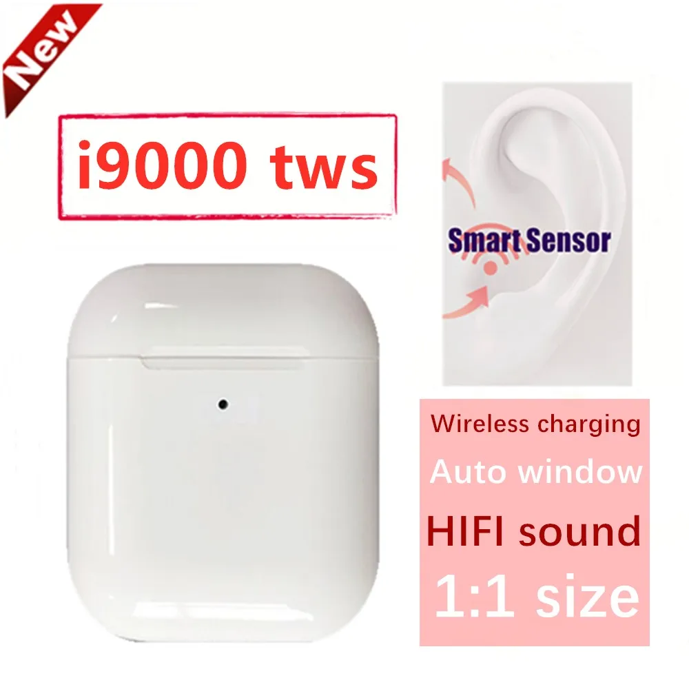 

Original New i9000 TWS 2019 Wireless Bluetooth 5.0 V5 QI Earphone Headset Earbuds PK i12 i200 i2000 i500 i1000 i10000 i90000TWS