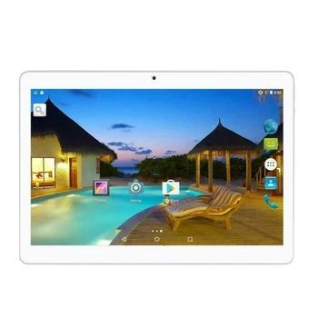 

New 10.1 Inch Tablet 3G Phone Call Android 6.0 Tablets 2 + 16GB Quad Core Dual Camera for Google Market GPS WiFi ,EU Plug White