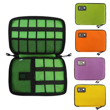 

Travel Electronics Storage Organizer Bag Case For Earphone Charger Cable Winder Flash Drive Hard Disk SD Card Power Bank