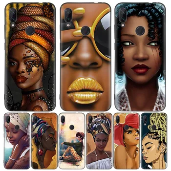 

Colorful art african girl Black Cover Phone Case for Xiaomi Redmi Note 8T 10 9S 8 7 8A 7A 6A Mi 10 9 8 CC9 K20 Pro Lite Coque
