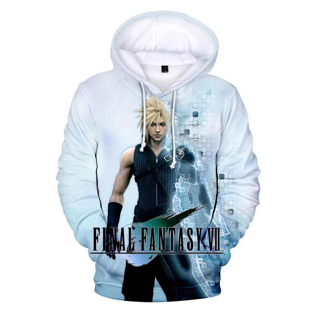 Новые 3D толстовки хит электронная игра Final Fantasy Character Cloud Strife и Sephiroth 3D толстовки для мужчин/женщин Повседневная Уличная одежда